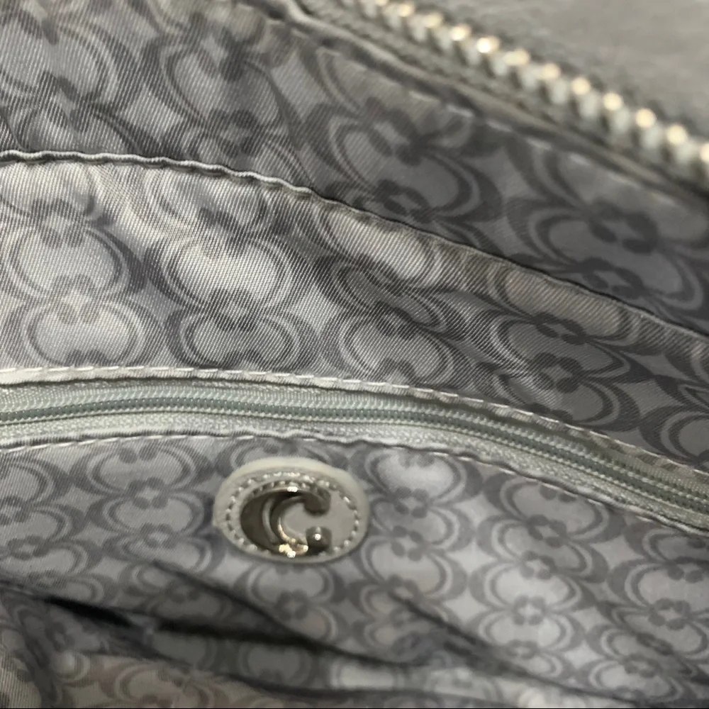Charming Charlie light gray satchel bag